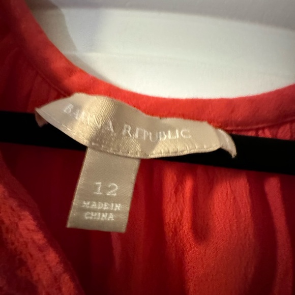 Banana Republic Red/Orange Tunic Shift Dress - Picture 4 of 7